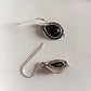 Sterling Silver Labradorite Pear Hook Earrings for Boho Fashion