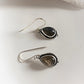 Labradorite Gemstone Pear Boho Earrings with Hook Design