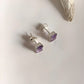 Elegant Octagon-Cut Amethyst Stud Earrings