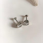 Round 5mm CZ South screw silver studs