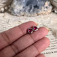 Elegant Pink Heart Silver Earrings with South Screw Design