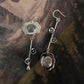 Boho-style rose quartz mix match earrings in sterling silver