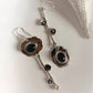 Amethyst Mix Match Forest Silver Earrings