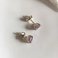 Beautiful 4mm round amethyst studs, perfect for casual or formal looks.