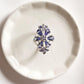 Charming tanzanite flower 2 design silver ring