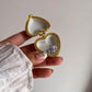 925 sterling silver tanzanite flower 2 ring