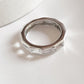 Handcrafted five stone silver ring with clear quartz gemstones