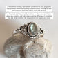 Oval Labradorite Gemstone Boho Silver Ring for Stylish Wear