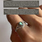 Labradorite Oval Silver Ring with Boho Aesthetic
