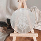 Sacred Buddha engraved selenite charging plate for crystal recharging