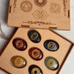 Seven Chakra Palm Stone Wooden Box