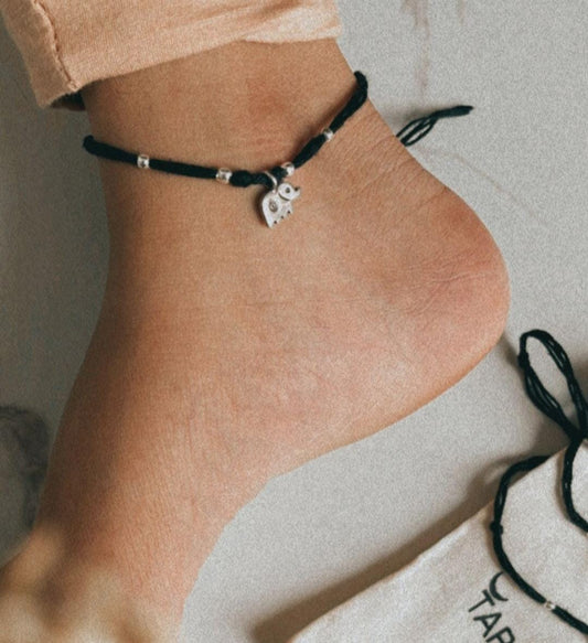 Charming cute hathi (elephant) charm Nazariya silver bracelet
