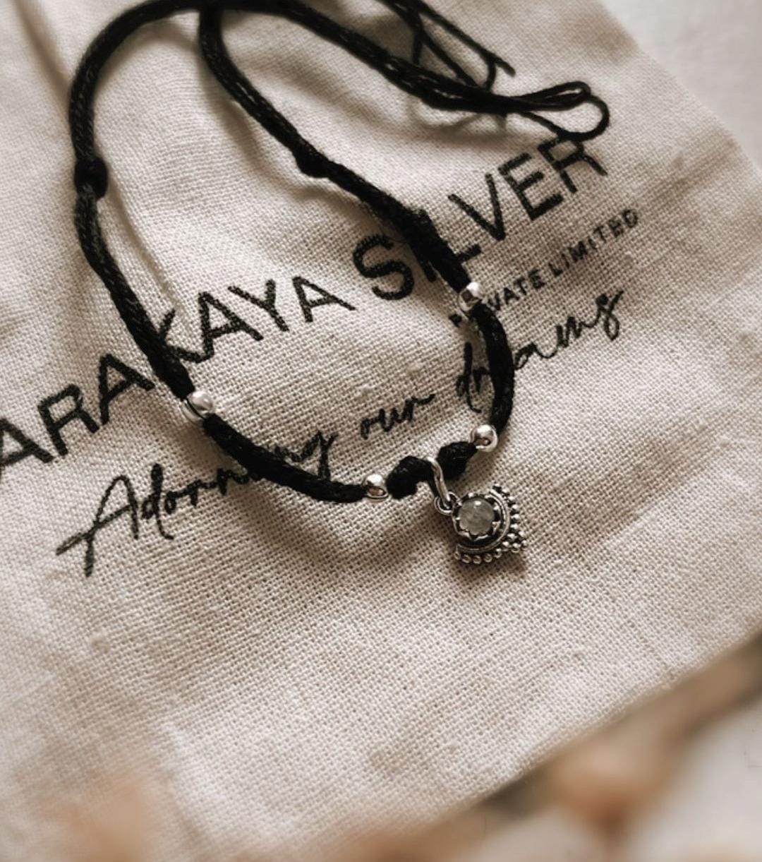 Moonstone Rawa Charm Nazariya Bracelet for Spiritual Energy