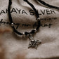 Charming Moonstone Lotus Nazariya with Silver Details
