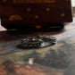 Adjustable Silver Ring for Couples with Waves, Moon, Stars, Mountain, Pine Tree, and Sun