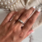 Fresh Water Pearl 3 Stone Sterling Silver Ring