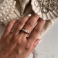 Fresh Water Pearl 3 Stone Sterling Silver Ring