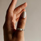 Delicate Fresh Water Pearl 3 Stone Silver Ring
