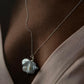 Baroque pearl 4 necklace in sterling silver, offering a luxurious and unique design.