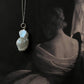 Chic Baroque pearl 3 necklace with three organic pearls set in sterling silver.