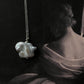 Stylish Baroque pearl 4 necklace featuring four organic pearls in a sterling silver setting.