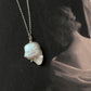 Handcrafted Baroque pearl 2 necklace showcasing two beautiful pearls.