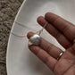 Elegant Baroque pearl 2 necklace with two unique pearls in sterling silver.