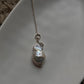 Baroque pearl 3 necklace in sterling silver, offering a beautiful and timeless design.