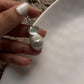 Timeless silver necklace with three Baroque pearls for a sophisticated look.