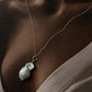 Stylish Baroque pearl 3 necklace featuring three organic pearls in sterling silver.