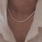Natural Freshwater Pearls Silver Necklace for Women