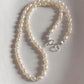 Sterling Silver Necklace with Small Freshwater Pearls (3-4MM)