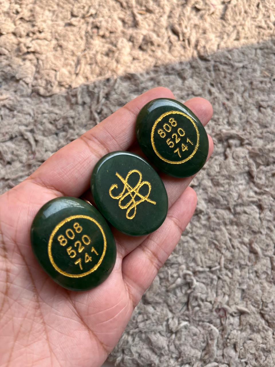 Zibu Coin with Natural AAA Green Jade