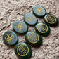AAA Green Jade Zibu Coin for Energy and Protection