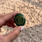 Natural Green Jade Zibu Coin for Spiritual Healing