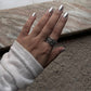 Sterling Silver Fleur-de-lis Unisex Band Ring for Men and Women