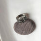 Unisex Vintage Chunky Silver Ring with Fleur-de-lis Motif