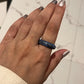 Elegant Lapis Lazuli Crystal Band Ring for Unique Style