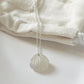 Natural Grey Moonstone Shell Crystal Necklace