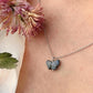 Black Jasper Butterfly Crystal Necklace