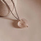 Rose Quartz Heart Necklace for Emotional Balance