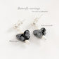 Black Jasper Pearl Butterfly Crystal Earring