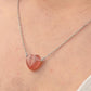 Strawberry Quartz Heart Necklace for Self-Love