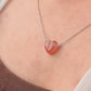 Strawberry Quartz Crystal Necklace for Emotional Healing 