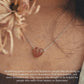 Strawberry Quartz Heart Charm Crystal Necklace
