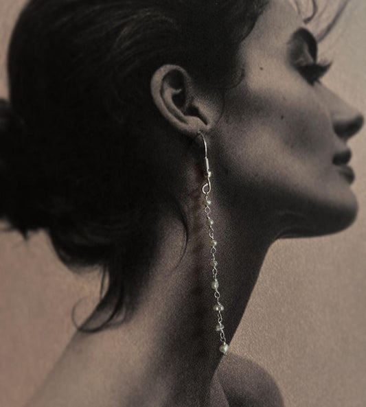 Fresh Water Pearl Handcrafted Silver Earring
