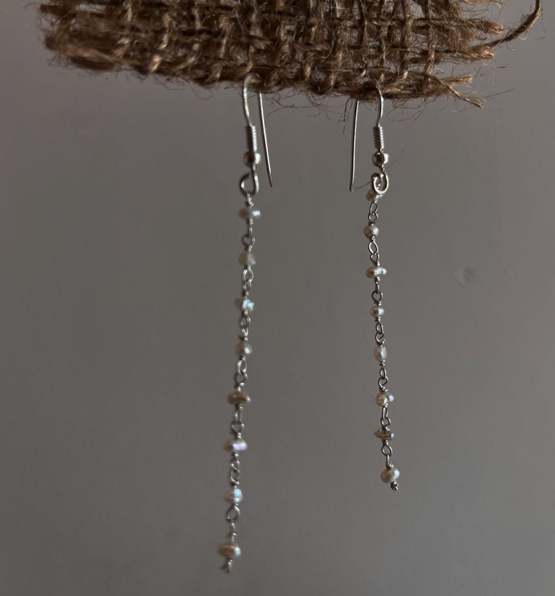 Fresh Water Pearl Sterling Silver Earrings
