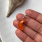 Carnelian Crescent Moon Crystal Charm