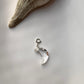 Natural Clear Quartz Crescent Moon Crystal Charm