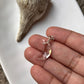 Clear Quartz Crescent Moon Charm for Healing